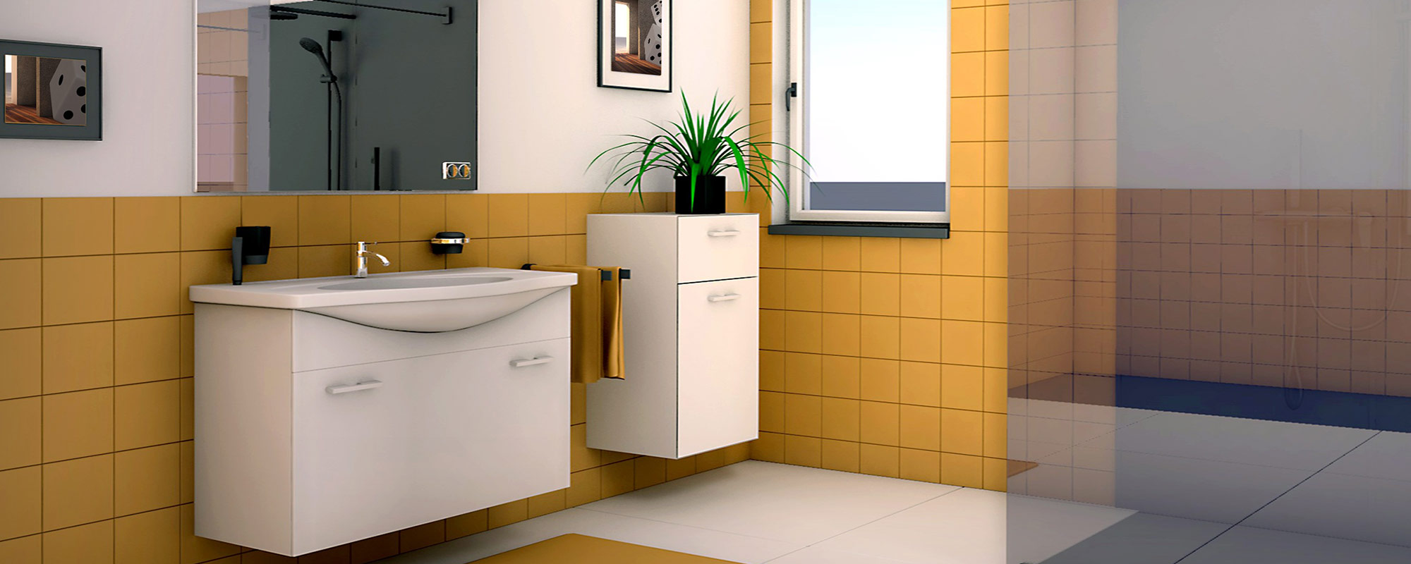 moderne Computerplanung Badezimmer